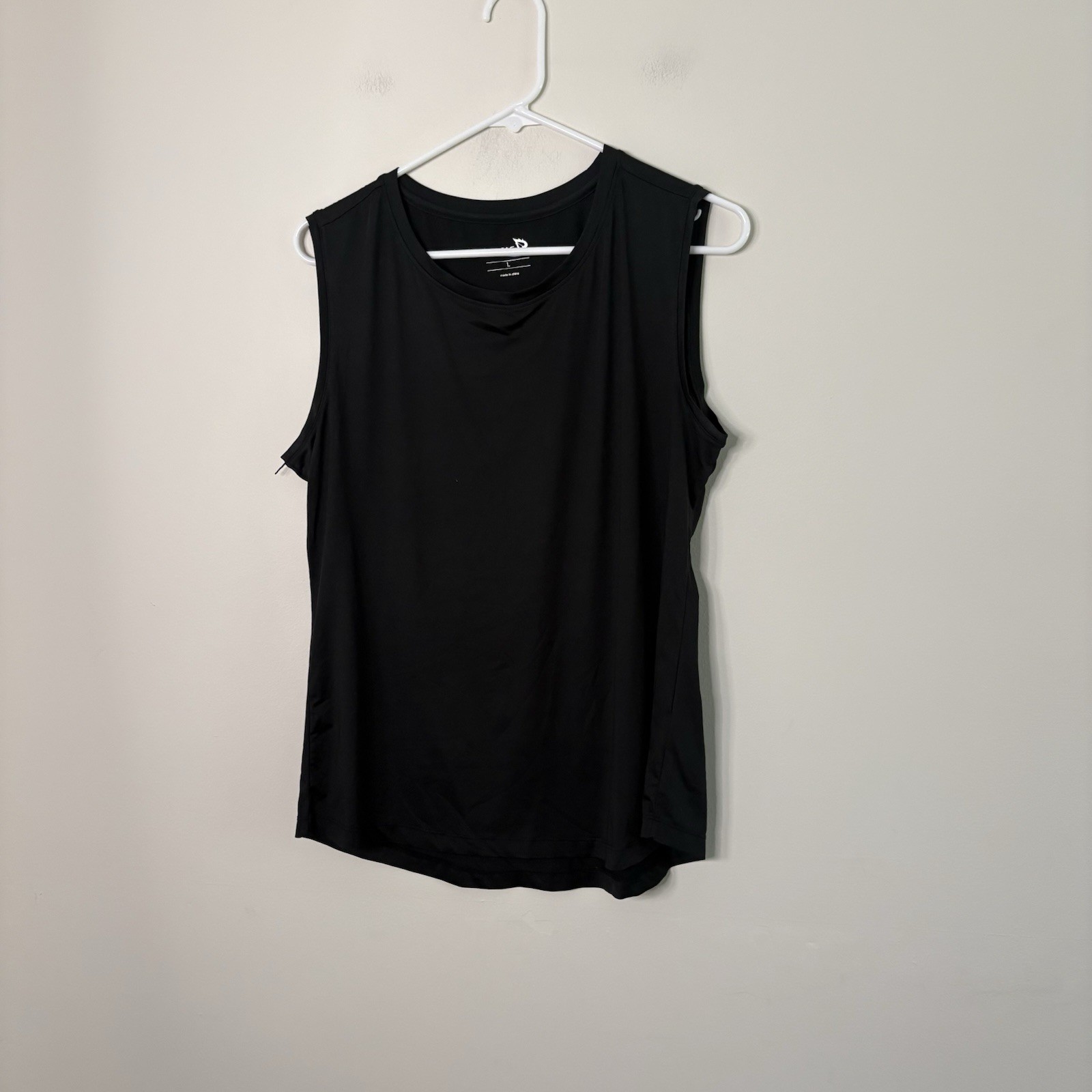Set Of 2 BaLeaf Adult Tank Tops Black Purple Sporty Solid Workout V7