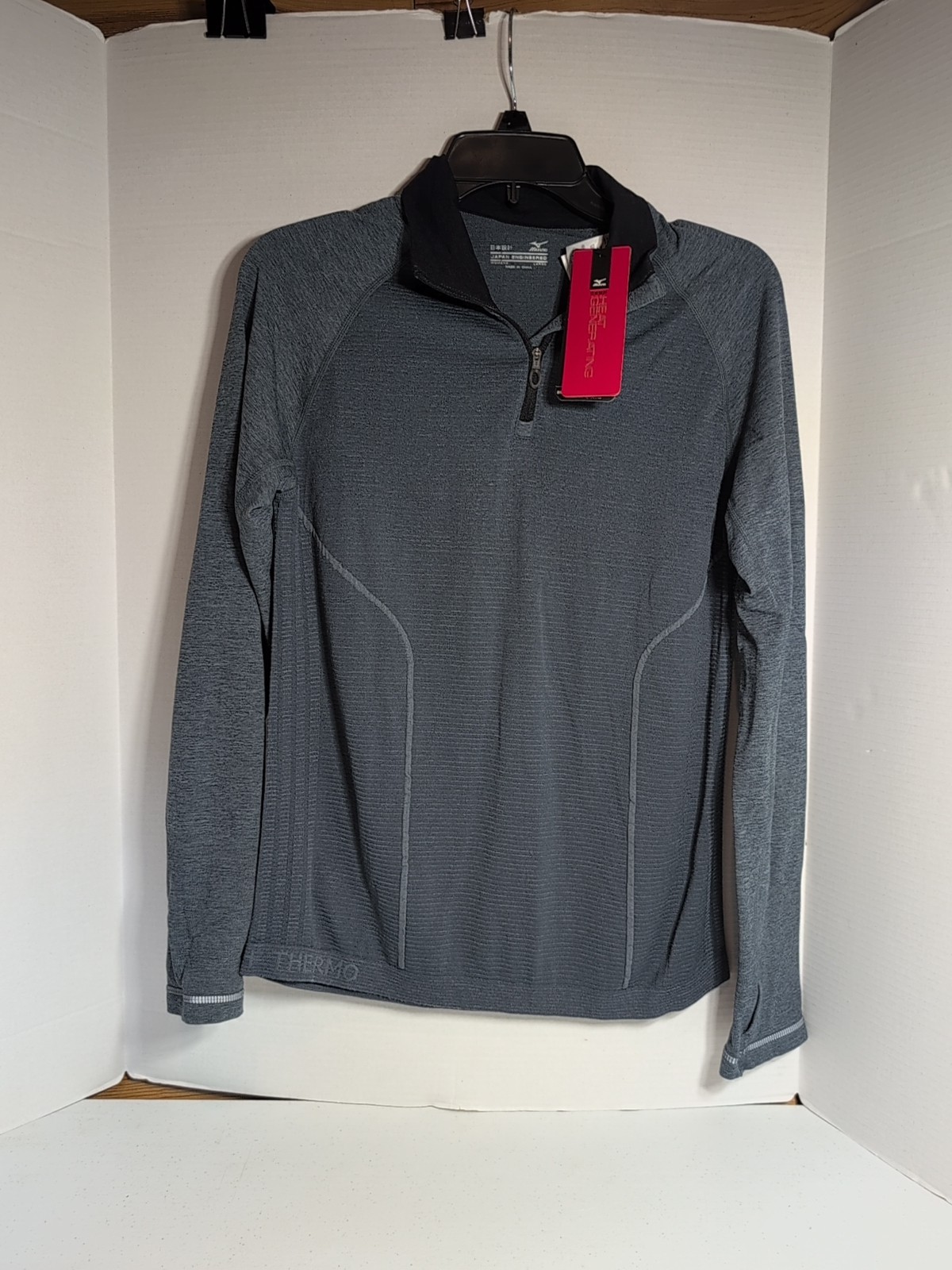 Mizuno Women’s Breath Thermo Running Heat Generating Pullover 1/4zip Large