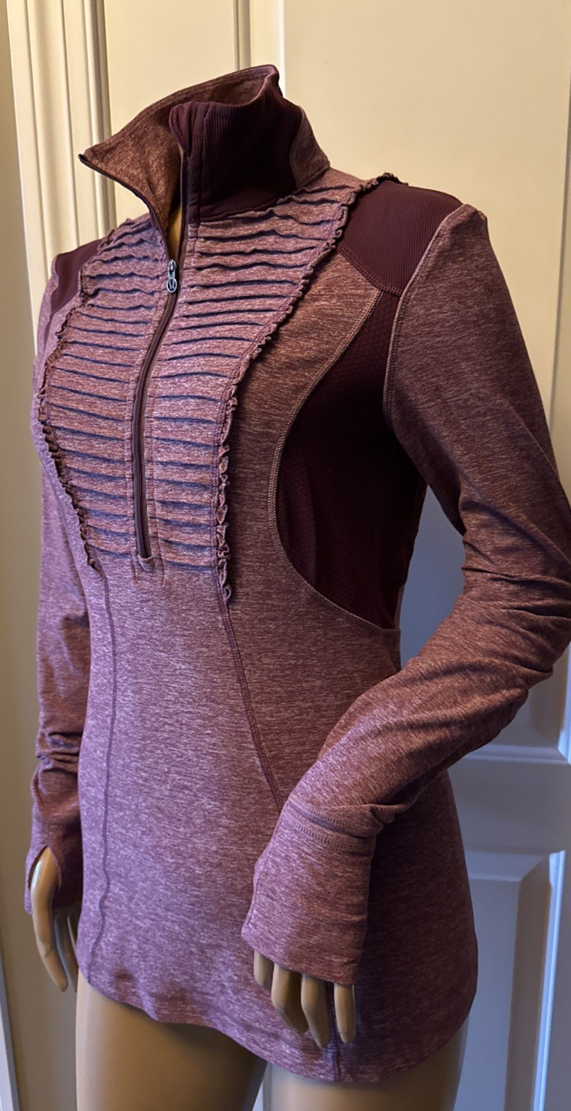 LULULEMON Run Your Heart Out Pullover Half Zip Women’s Size 6 Multicolor