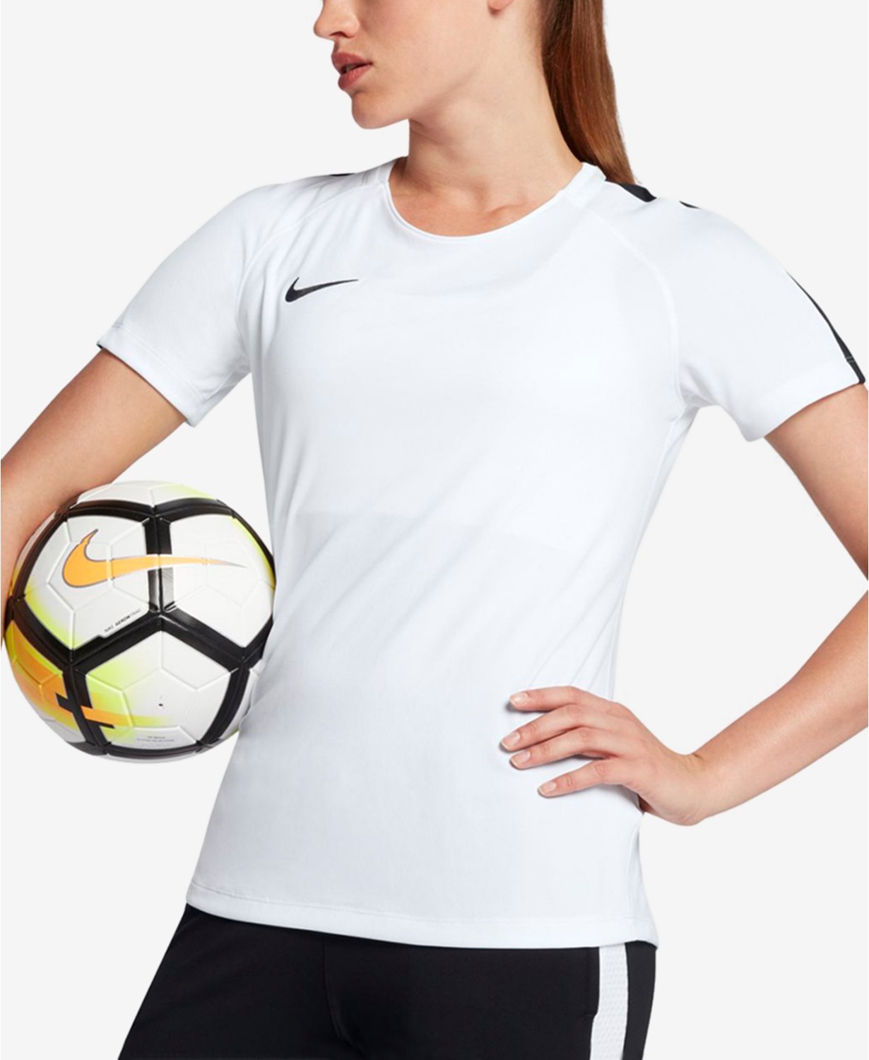 Nike Dry Fit Academy Soccer Top White/Black M Style #872916