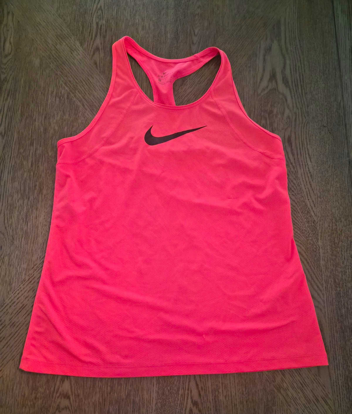 Nike Dri-FIT Women’s Pink Racerback Scoop Neck Mesh Running Tank Top M