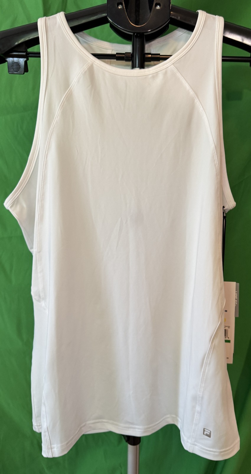 FILA Women’s Essential Full Coverage Tank Top White Size L NWT NEW