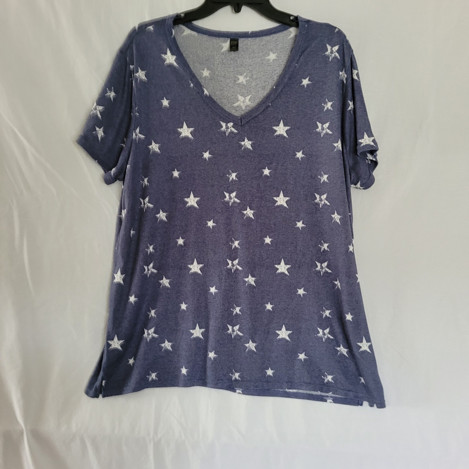 32 Degrees Women Blue Starred Active T-Shirt XXL