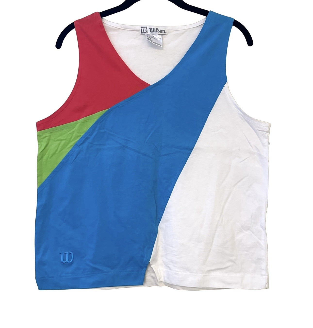 Wilson NWT Women’s Color block Vintage Tennis Sleeveless Tank Top Size Large
