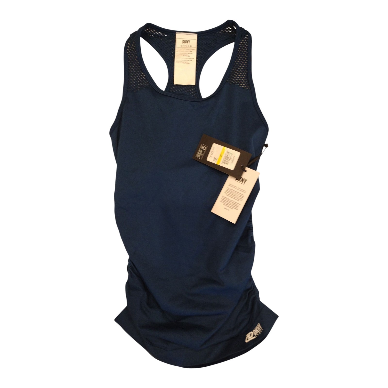 NWT DKNY Sport Racer Back Tank Ladies Medium Blue