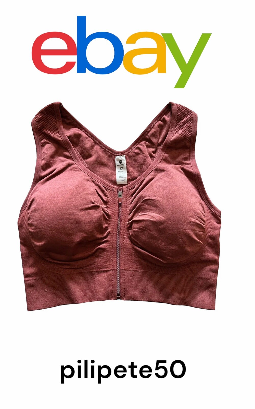 90 Degree By Reflex High Perform Full Support Sport Bra Plus Size~1X~REAR FIND!