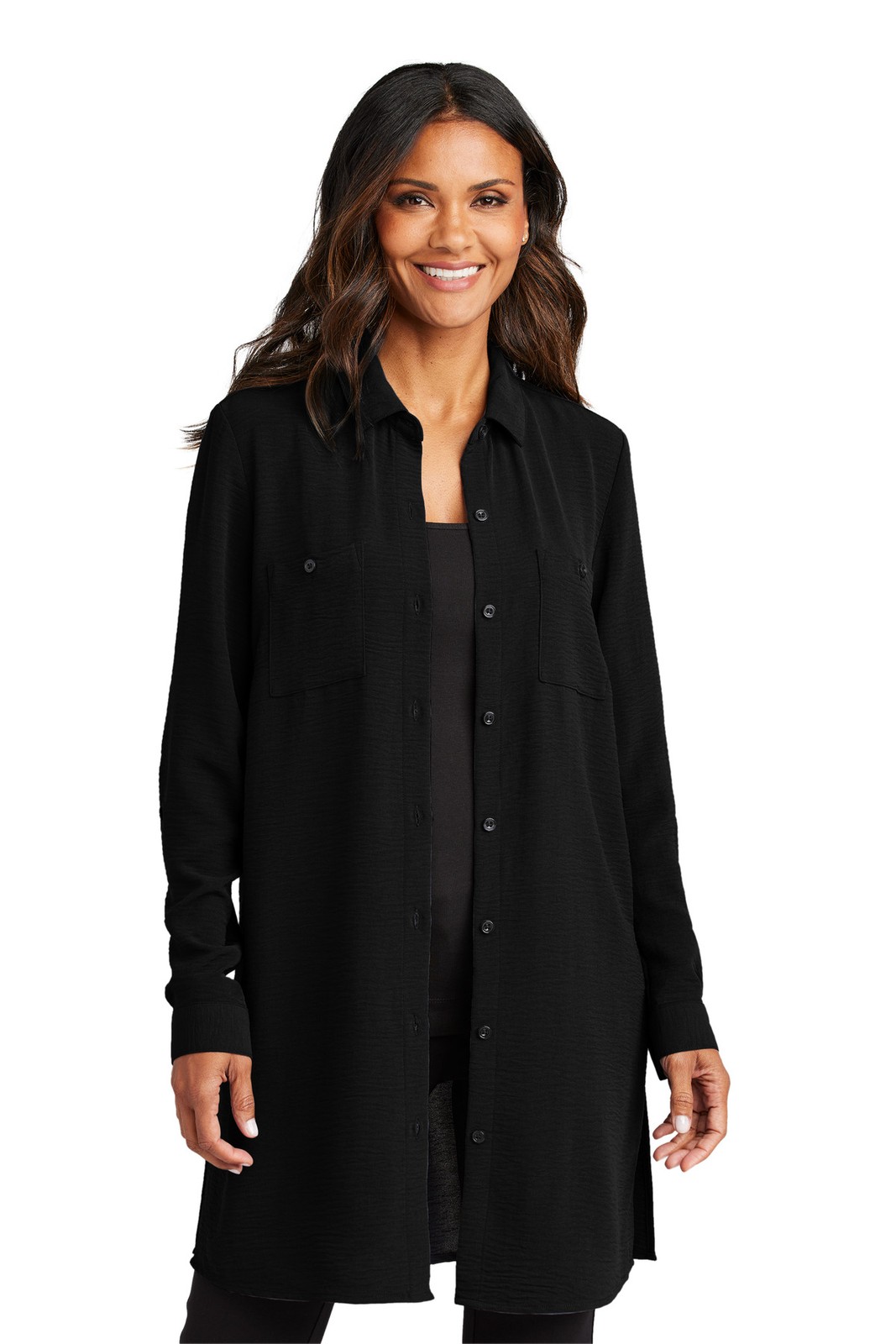 Port Authority Women’s Textured Crepe Long Tunic LW715