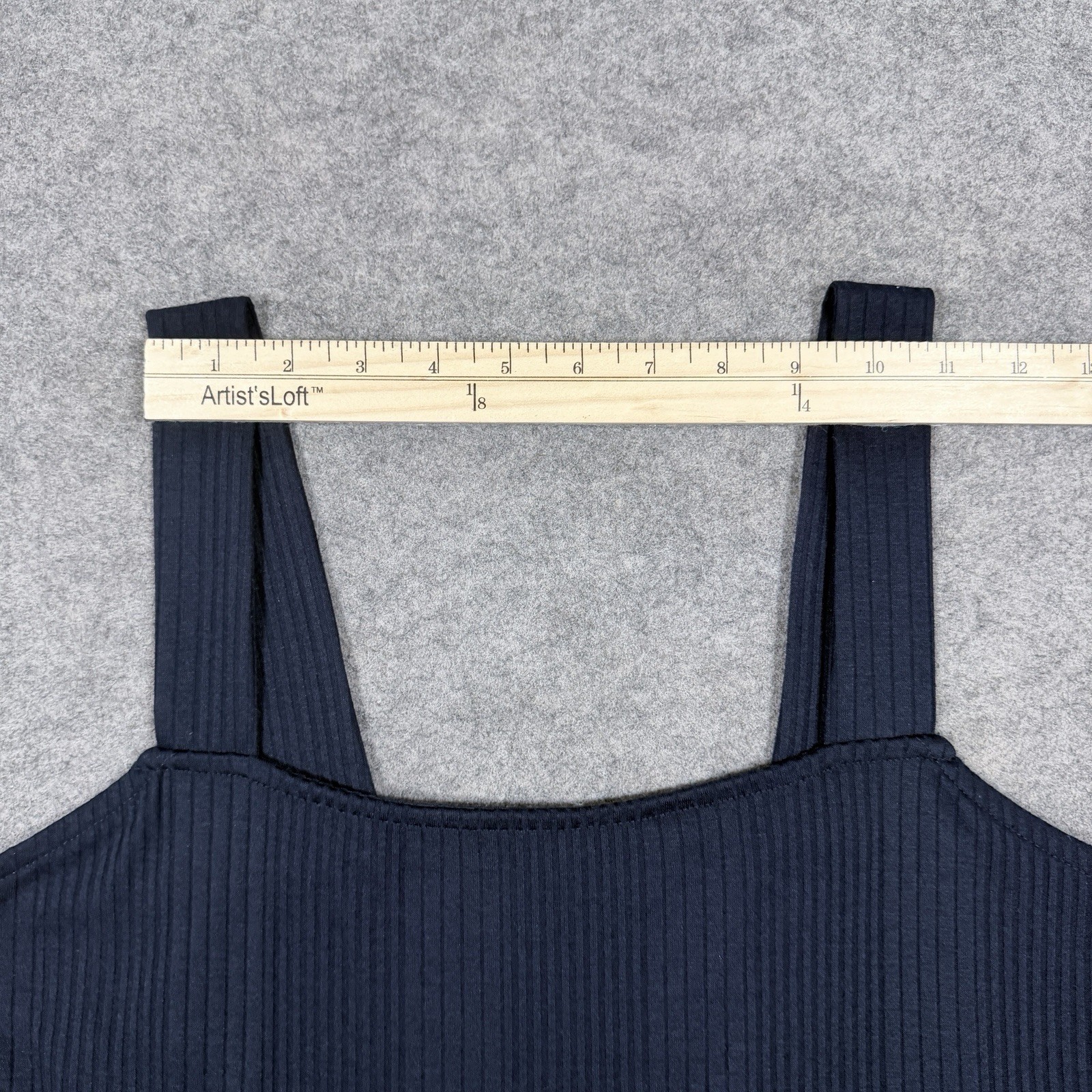 Lane Bryant Casual Ribbed Sleeveless Tank Top Fits Women’s Size 14/16 Navy Blue