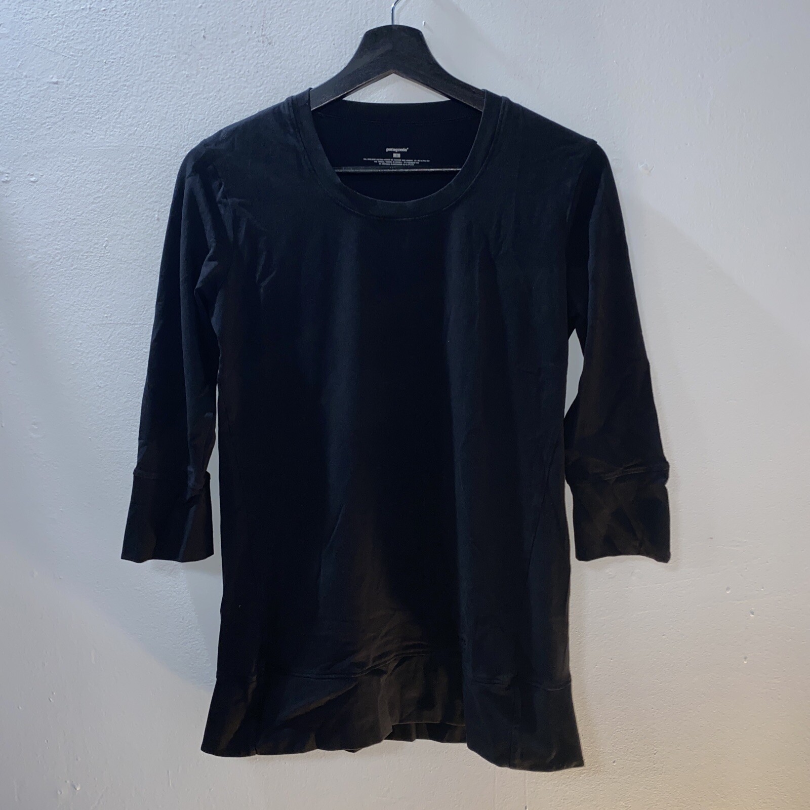 PATAGONIA Women’s 3/4” Sleeve Organic Cotton Tencel Lyocell T Shirt Size Small