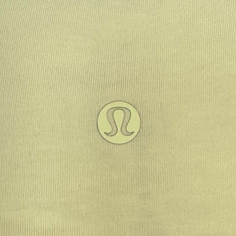 Lululemon Love Tank Top Size 10 Green Yellow Pima Cotton Gym Workout Yoga Run