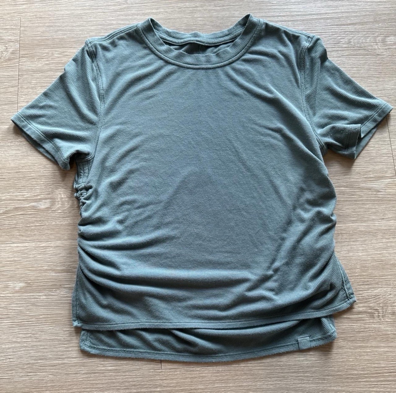 Lululemon Modal Side Cinch Ribbed Crewneck Tshirt – Tidewater Teal