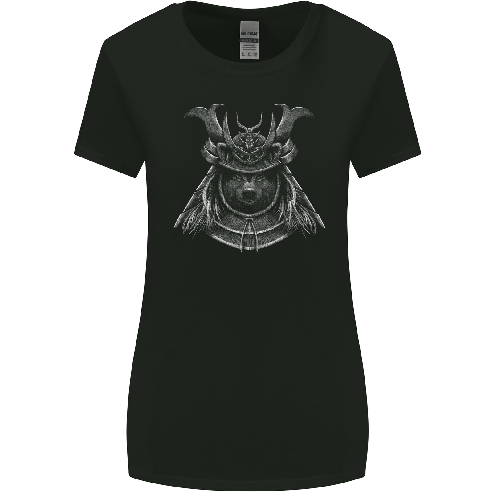 Shiba Inu Samurai Warrior Dog Womens Wider Cut T-Shirt