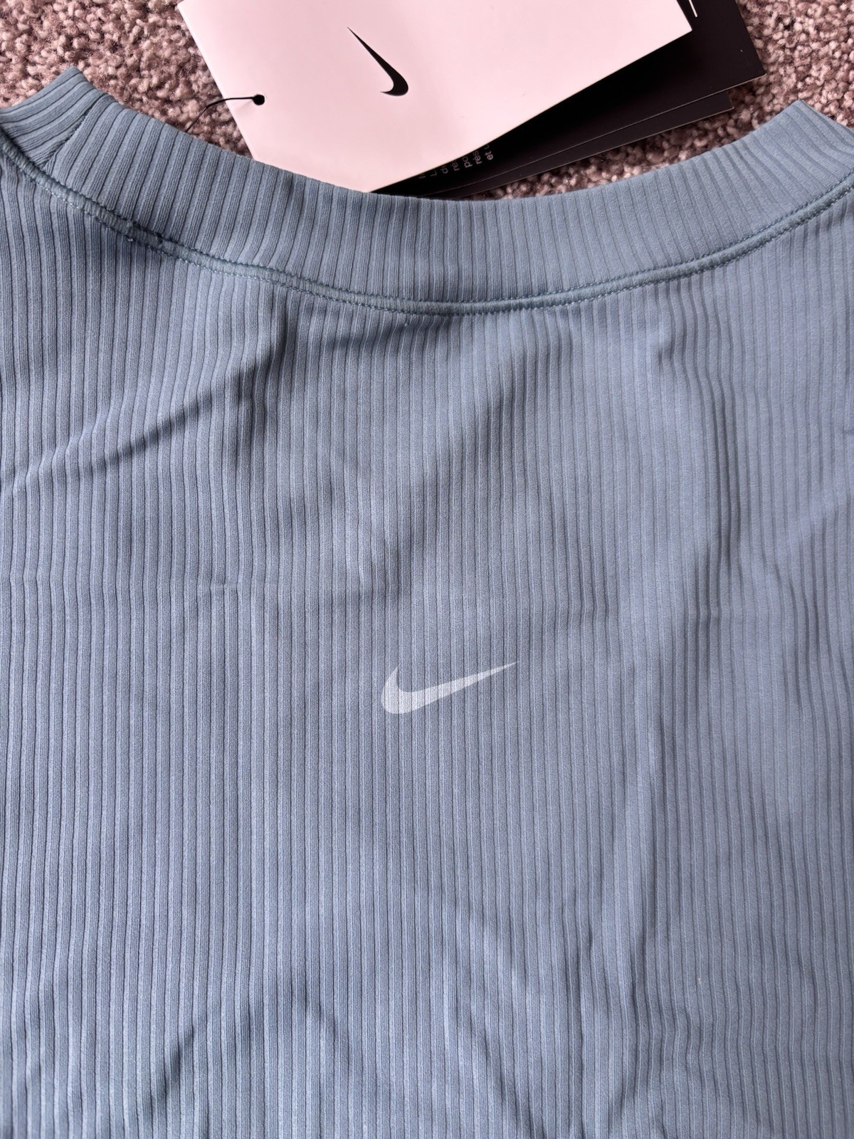 Nike Zenvy Rib Women’s XL Dri-FIT Short-Sleeve Top HF2772-006