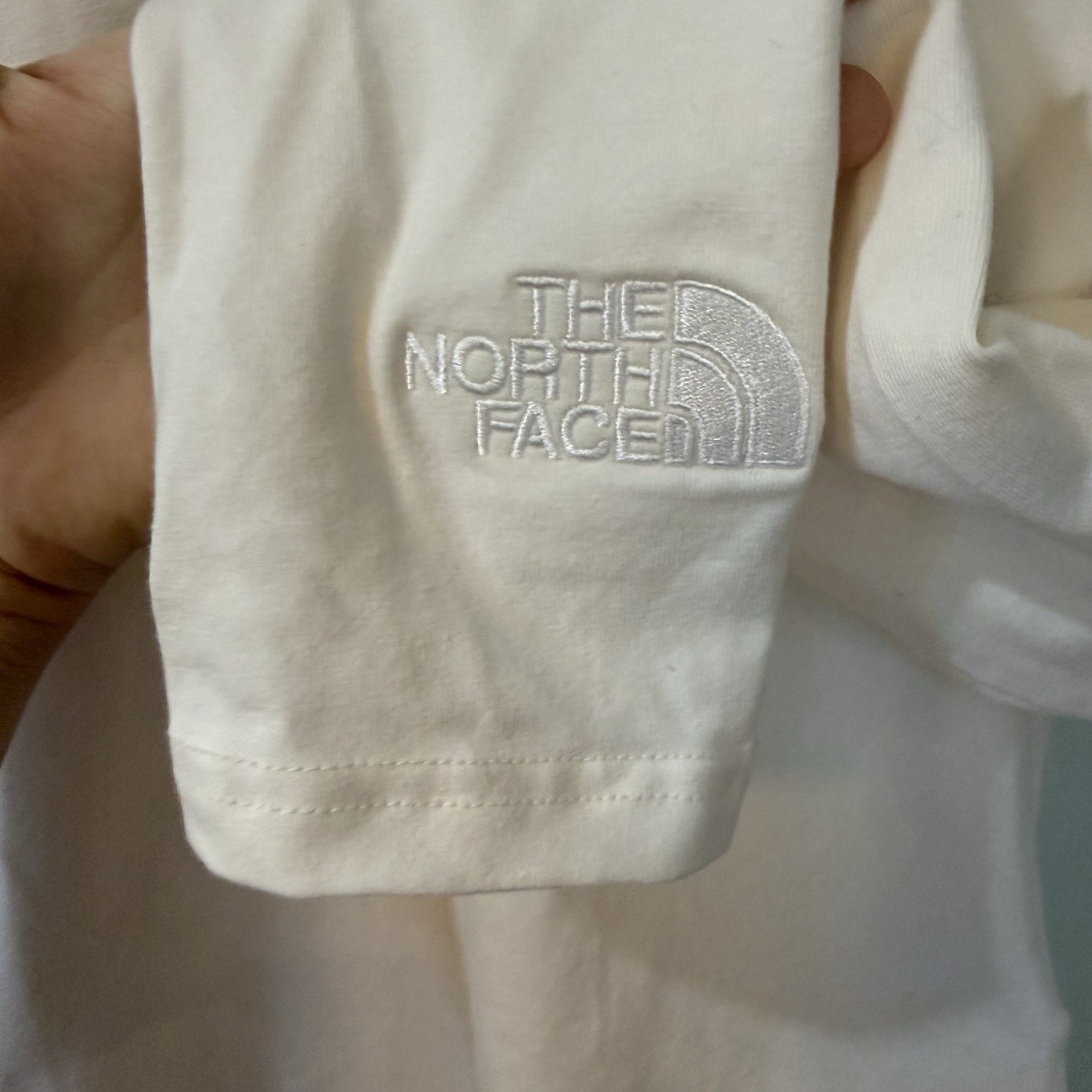 NWT The North Face Long Sleeve Evolution Fitted Small Gardenia White