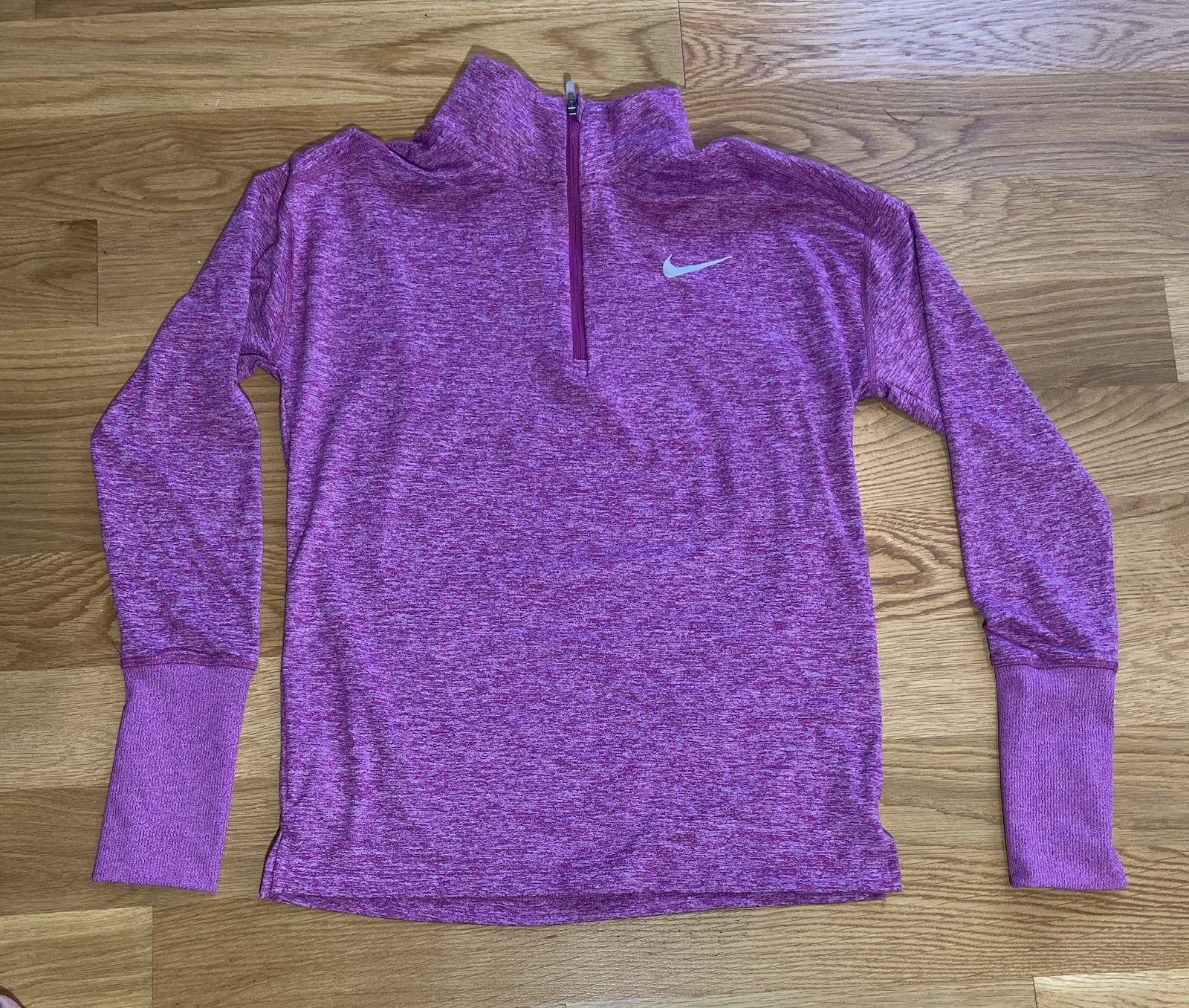 Nike Pullover Womens XS Purple Pink Dri-FIT Element 1/4 Zip Long Sleeve Run Top