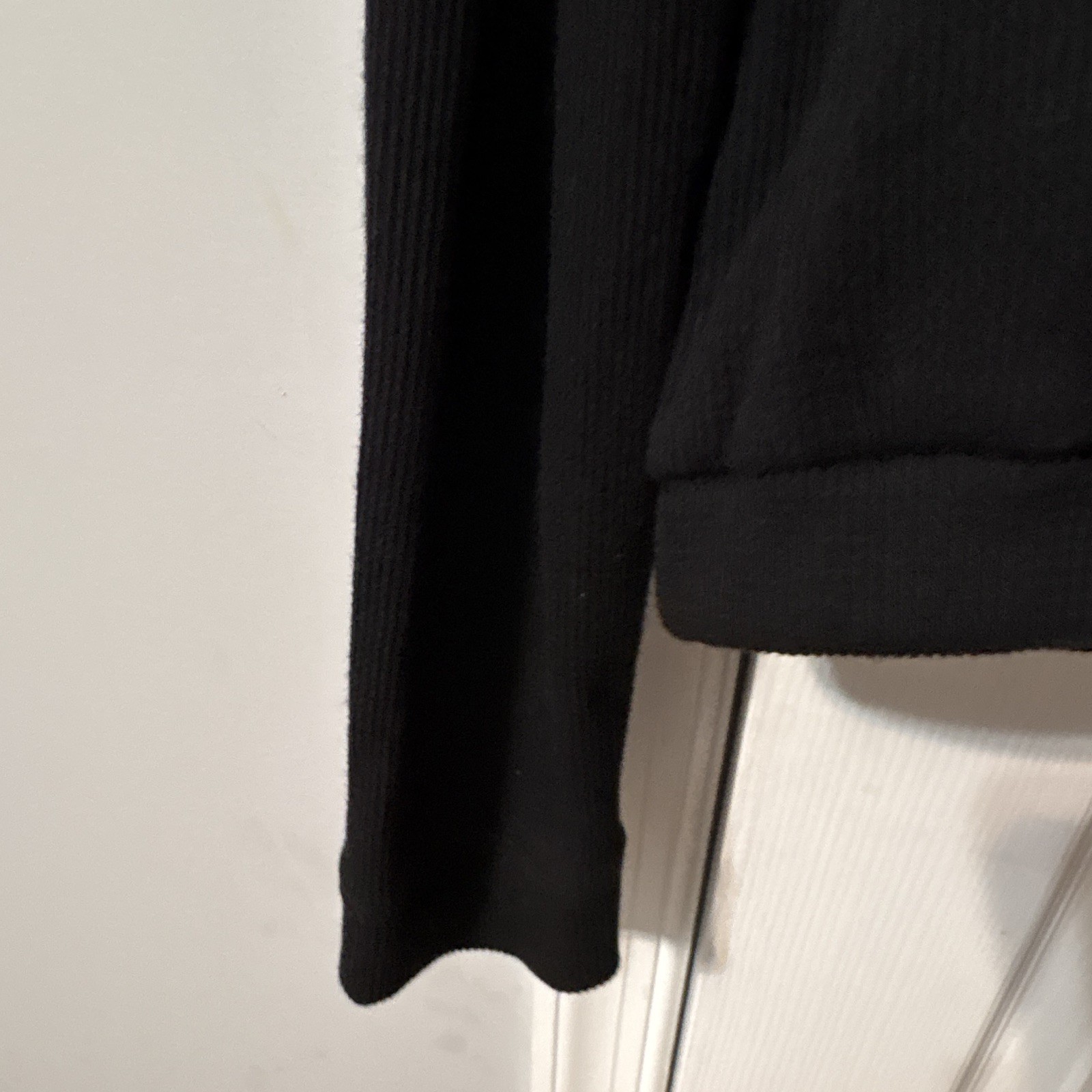 Tommy Hilfiger Sport Women’s Black Fleece Full Zip Hoodie w/ Hood Pockets Size L