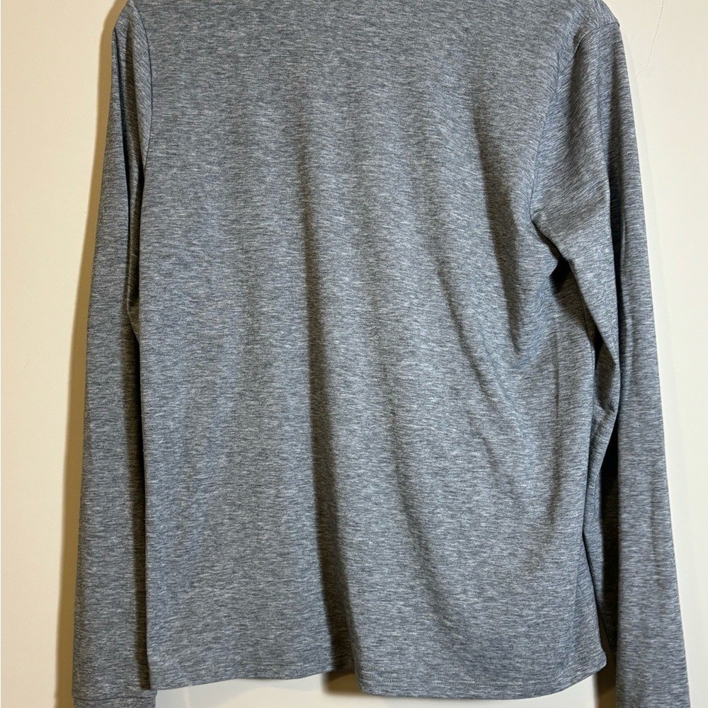 Outdoor Voices Womens CloudKnit Long Sleeve T-Shirt Heather Grey Small 294768