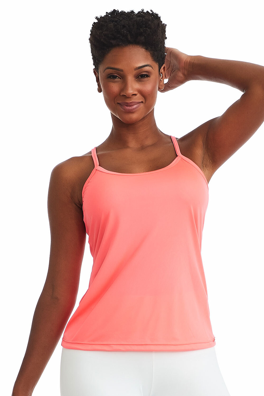 Brazilian Activewear Sportswear Fitness Gym Racer-back Tank Top Pink S M L 031