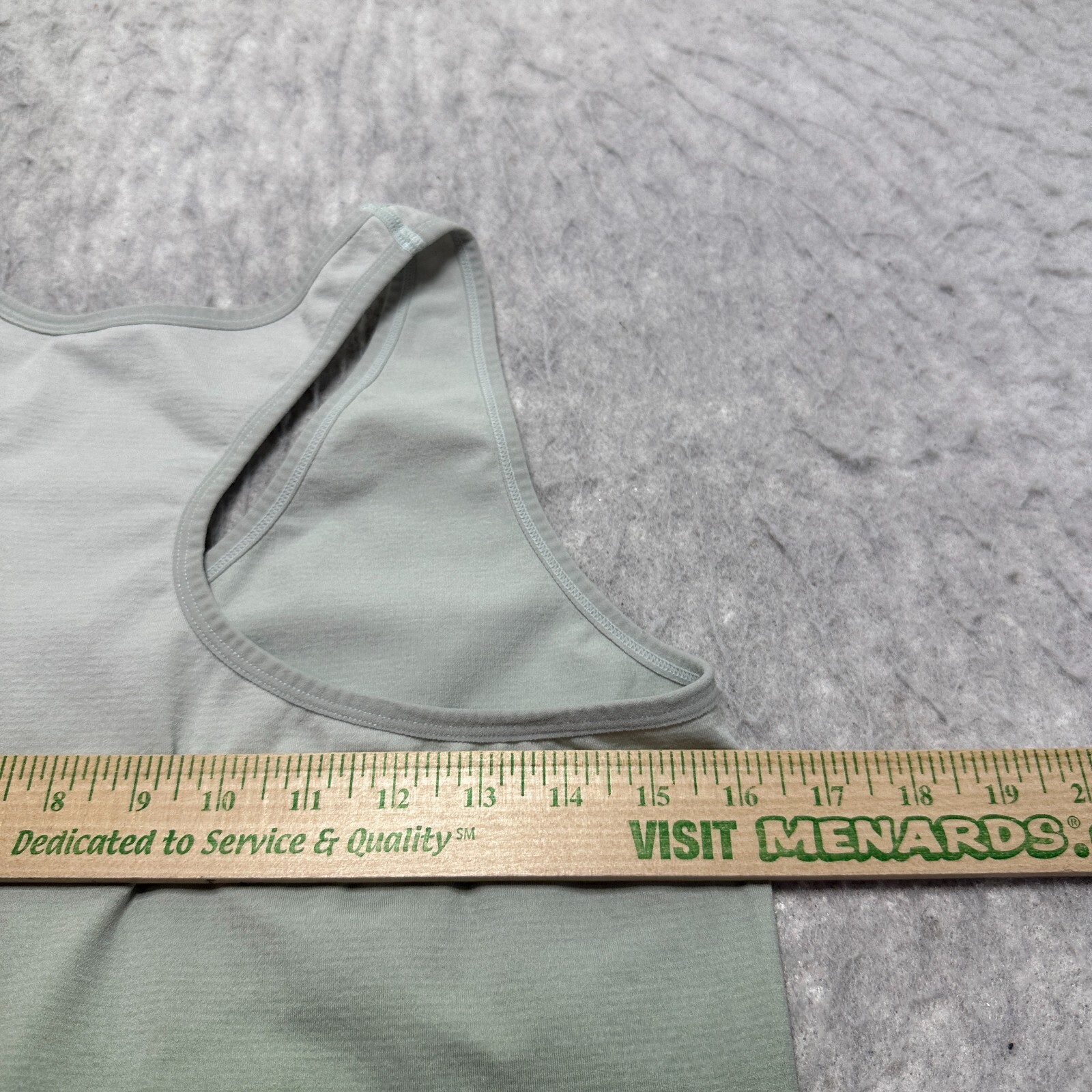 Max Studio Performance Workout Tank Top Green Scrunch Front Womens Size Medium M