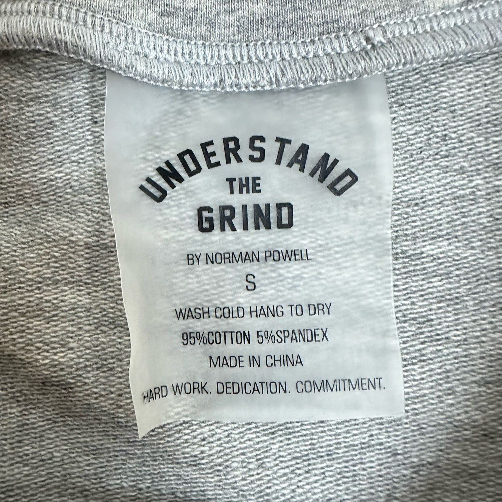 Understand The Grind Cropped Terry Workout Cover Up Top Gray Norman Powell S