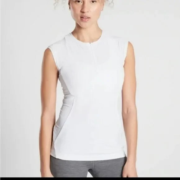 Athleta Pacifica II Tank Bright White 2XS XXS