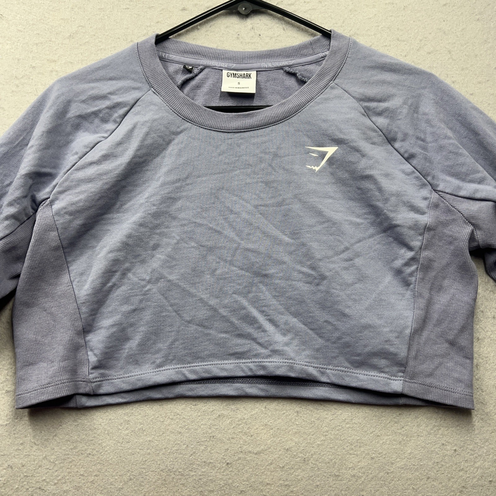 Gymshark Vital Seamless Long Sleeve Crop Top Purple Active Workout Athletic
