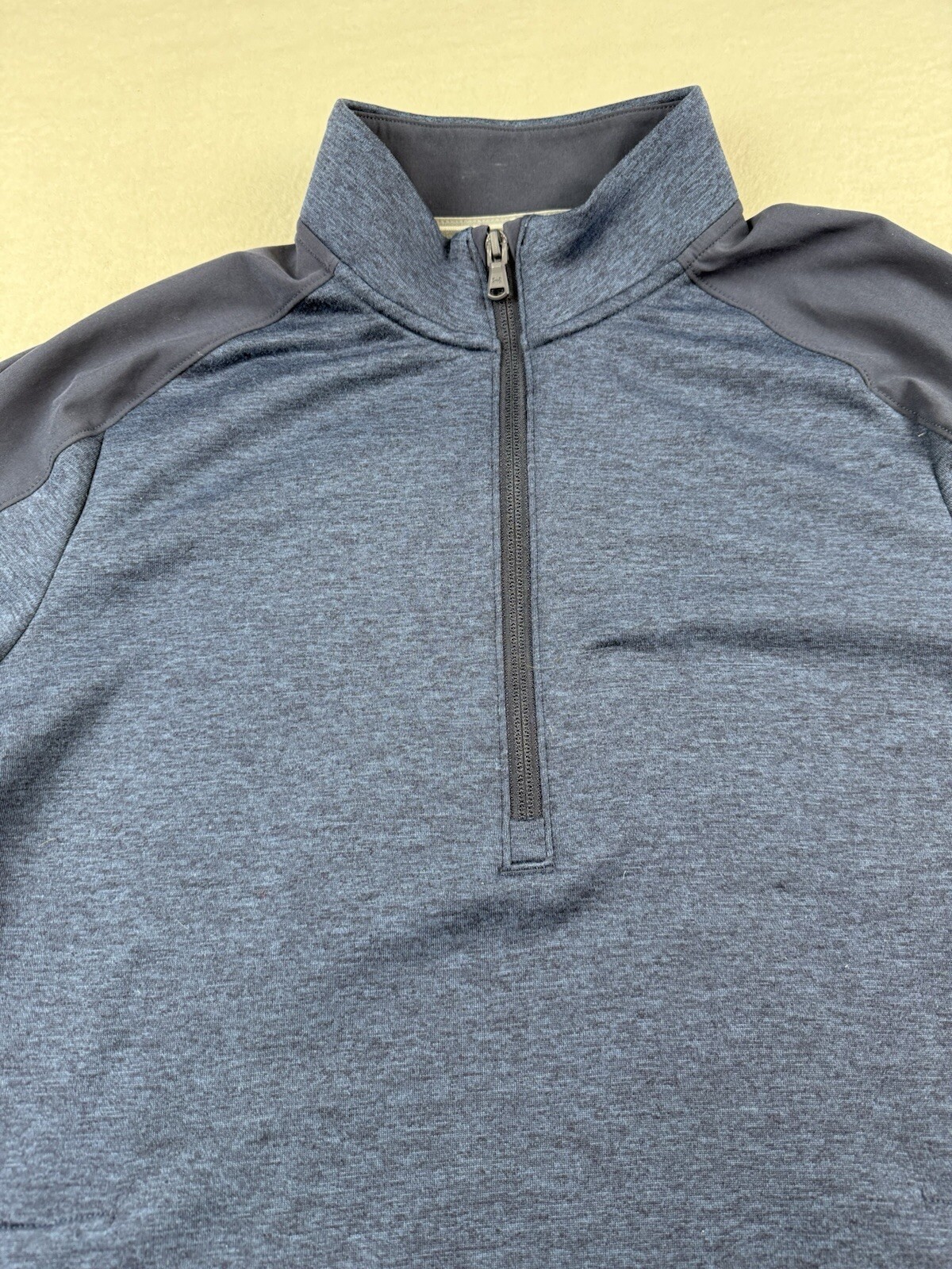 Under Armour 1/4 Zip Mock Neck Pullover Blue Women’s L Loose Fit Zip Pockets