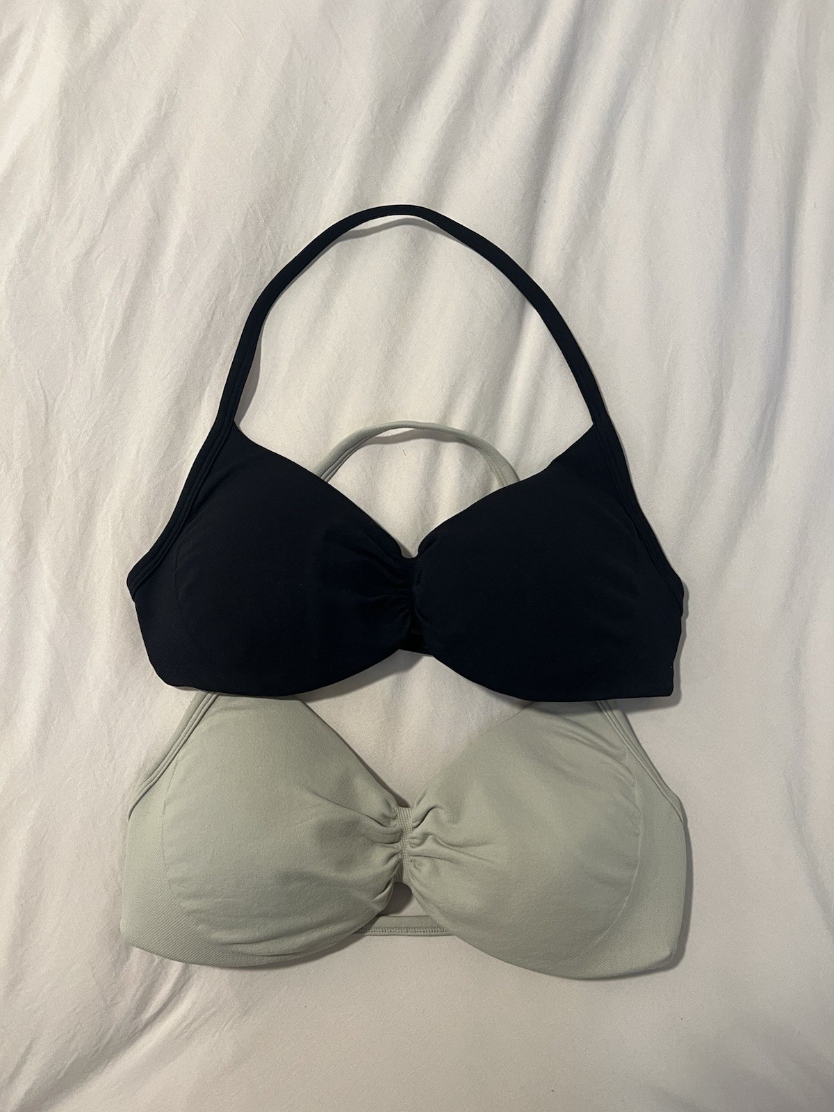 Women’s 2-Piece Halter Padded Sports Bra Size Small, Cup B/C