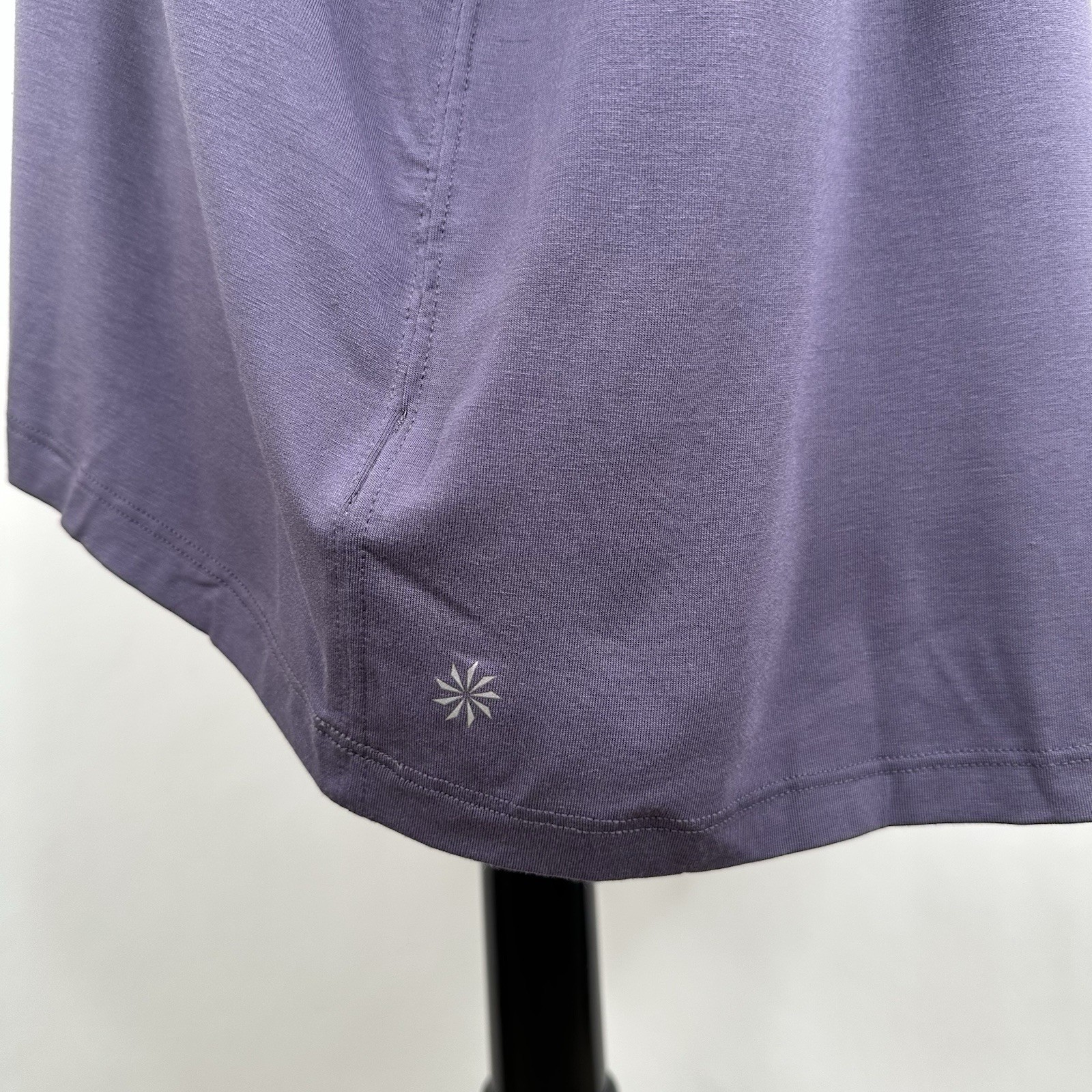 Athleta With Ease Tee 1X Nightfall Purple TENCEL Modal NWT Yoga Top Breathable