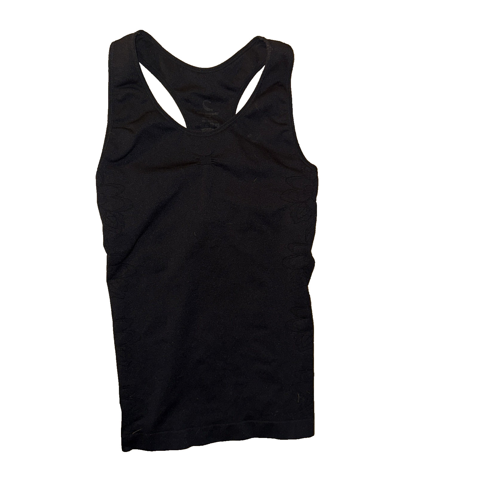 Climawear Black Compression Athletic Tank Seamless Built in Bra SZ Medium