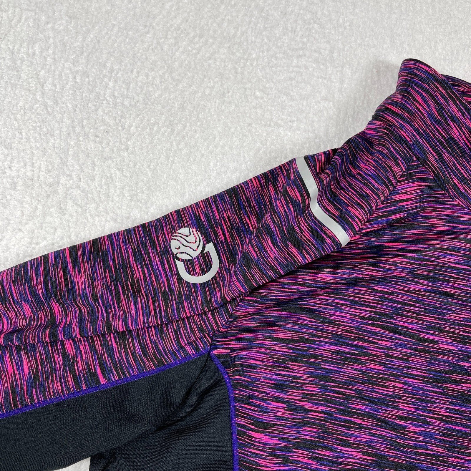 Discovery Expedition Pullover Womens XL Pink Purple Space Dye 1/4 Zip Athletic