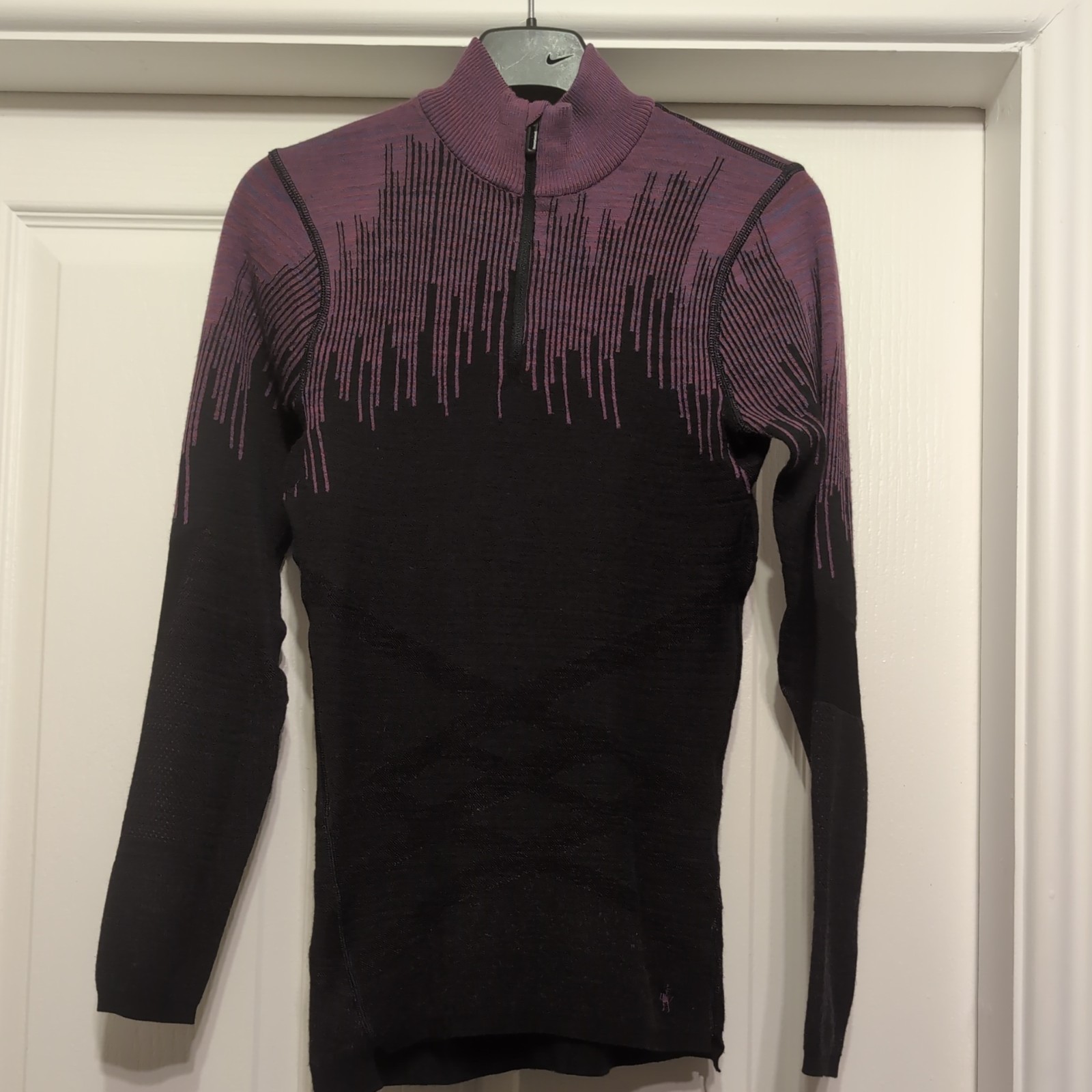 LADIES SMARTWOOL Intraknit 200 LONG SLEEVE TOP SIZE SMALL EX CONDITION