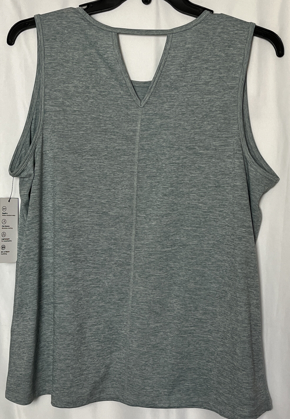 Ideology Plus Size RapiDry Athletic Top Breathable Lightweight Tranquil Blue 1X