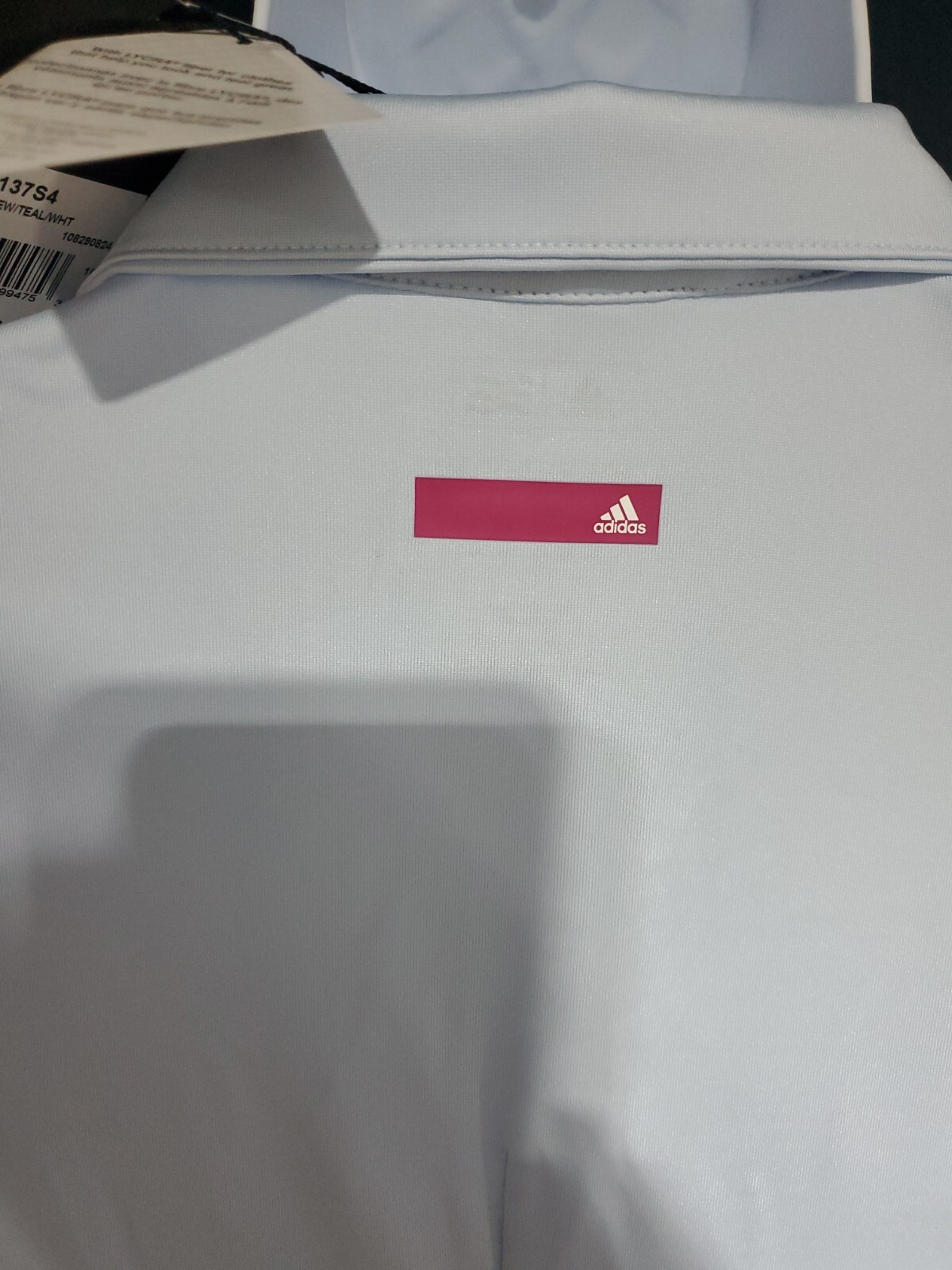 Womans Adidas Golf Pure Motion Cool Max 1/2 Zip Polo Size Large