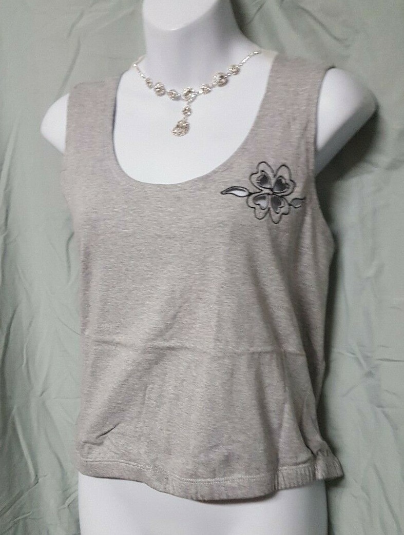 VENTURA Gray Tank Top,Sport Cropped Womens Plus SIZE 2X 44″-54″ BUST