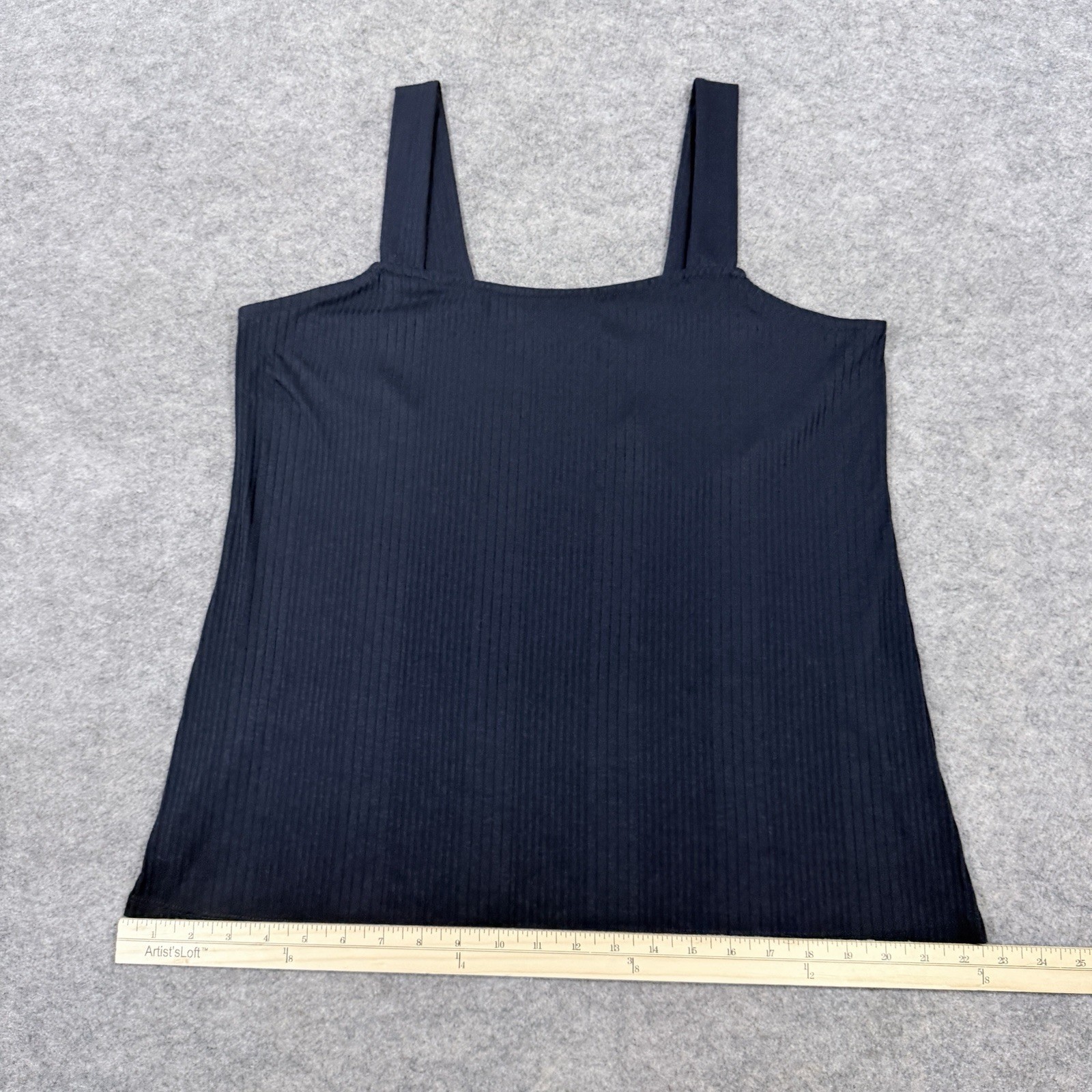 Lane Bryant Casual Ribbed Sleeveless Tank Top Fits Women’s Size 14/16 Navy Blue