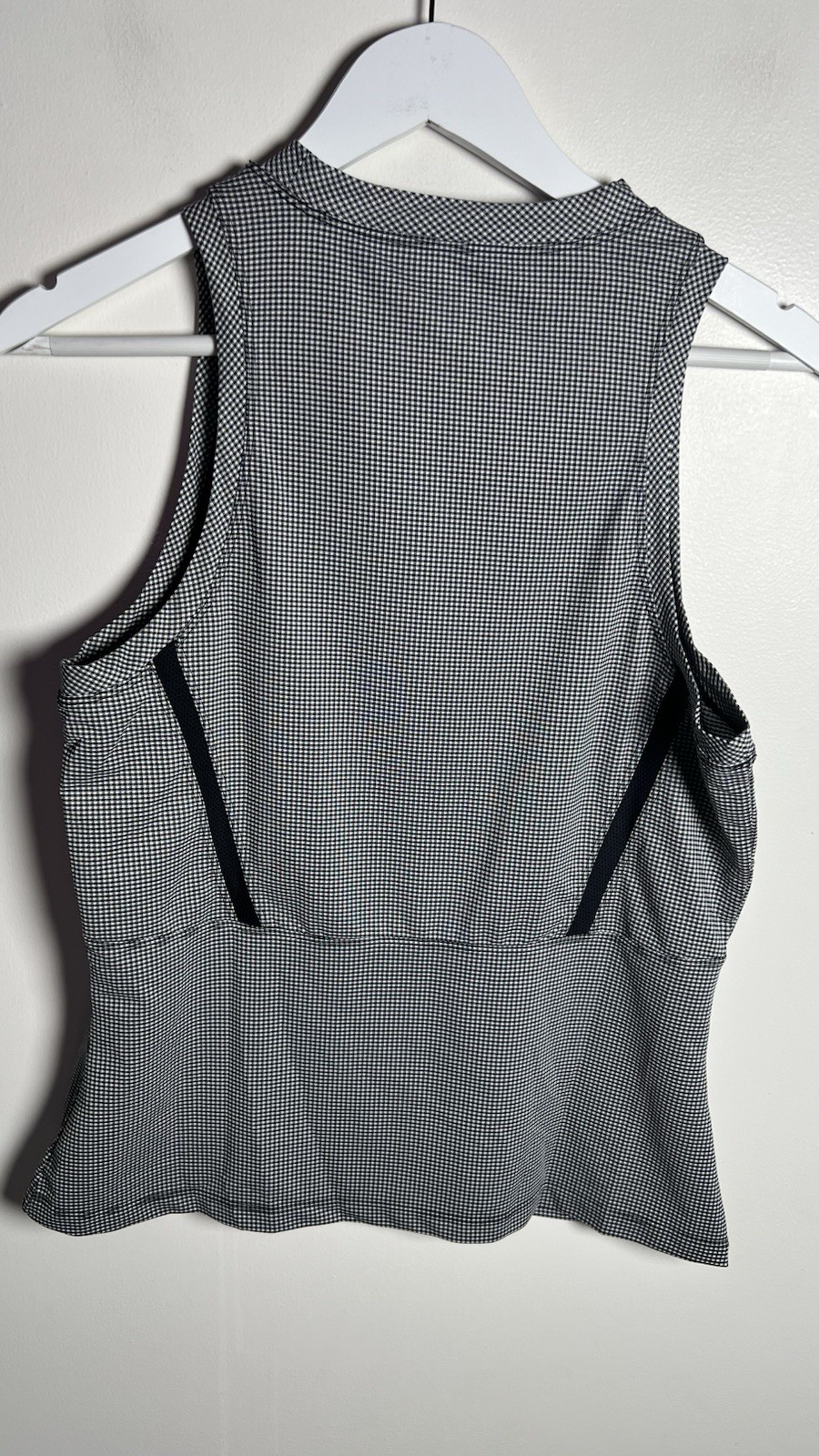 Tail Womens Medium Madelyn Mini Gingham Tennis Golf Pickleball Athletic Tank