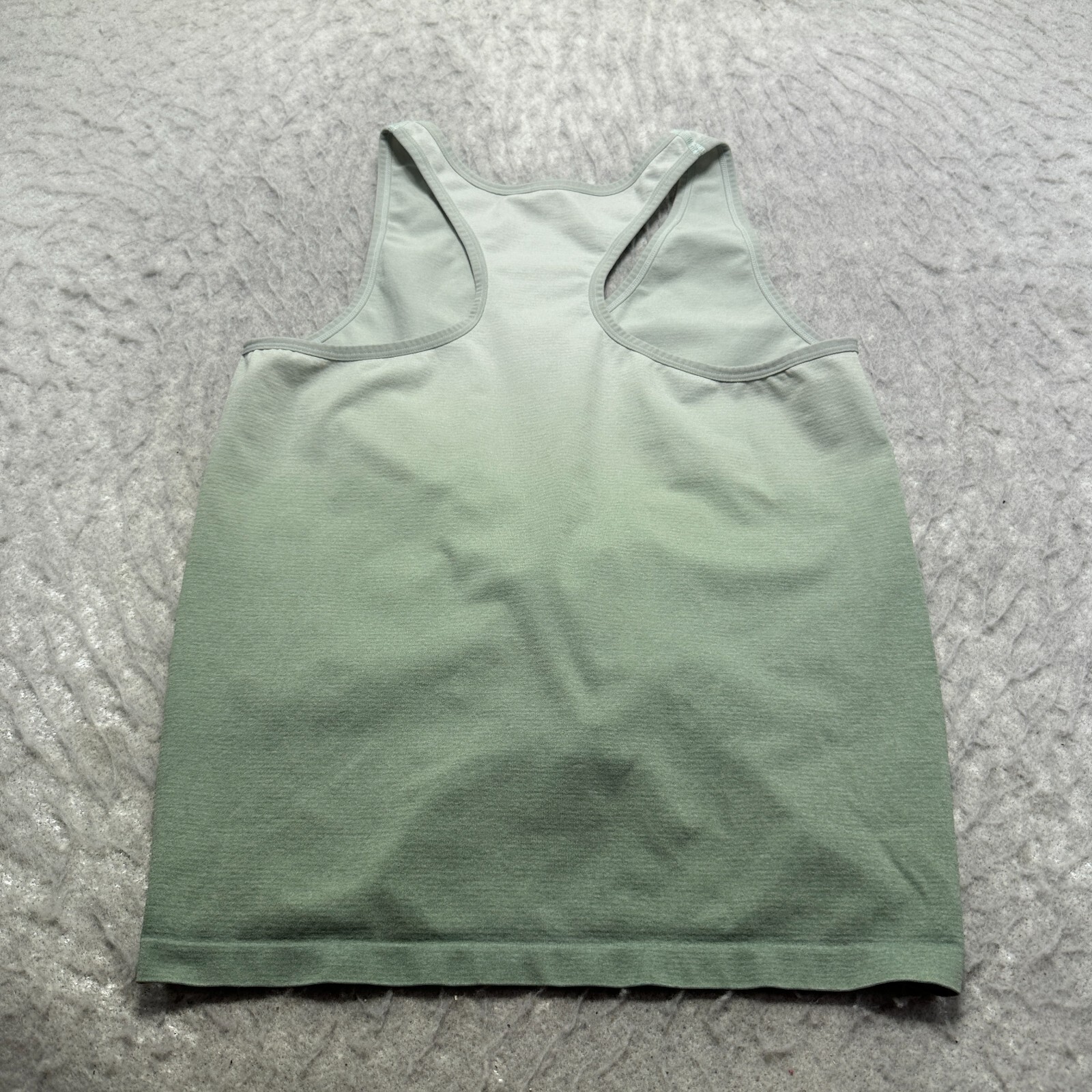 Max Studio Performance Workout Tank Top Green Scrunch Front Womens Size Medium M