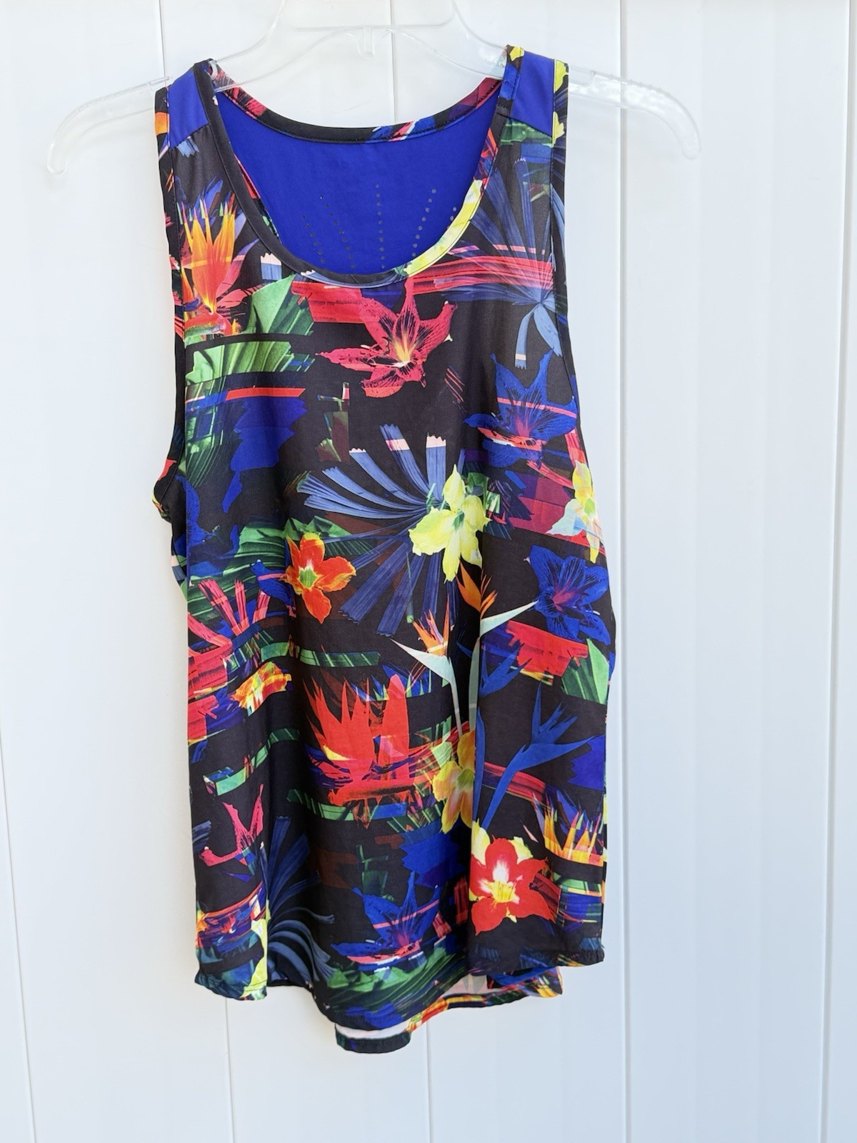 Reel Legends Keep It Cool Tank Top Racerback Small Multi Vibrant Colors