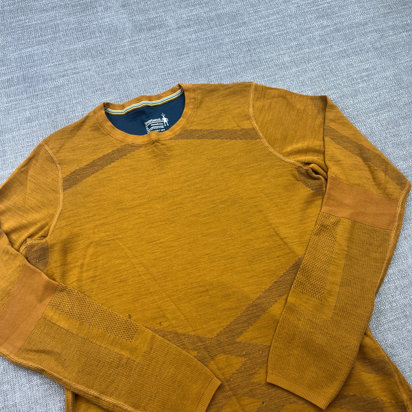 Smartwool Intraknit 200 Shirt Womens XL Brown Long Sleeve Baselayer Outdoor