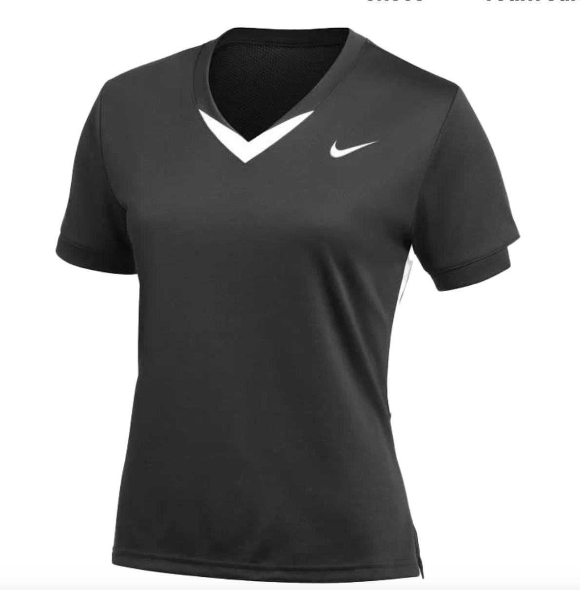 Nike Elite Short Sleeve Training Jersey Women’s M Black Volleyball Lacrosse