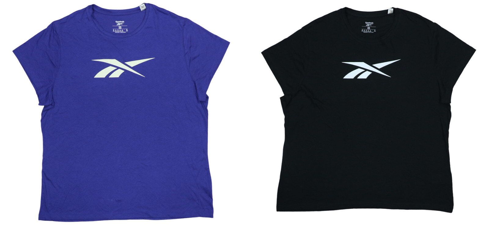 Reebok 2-Pack Plus Size 3X Graphic Crew Neck Short Sleeve Womens T-Shirt NWT