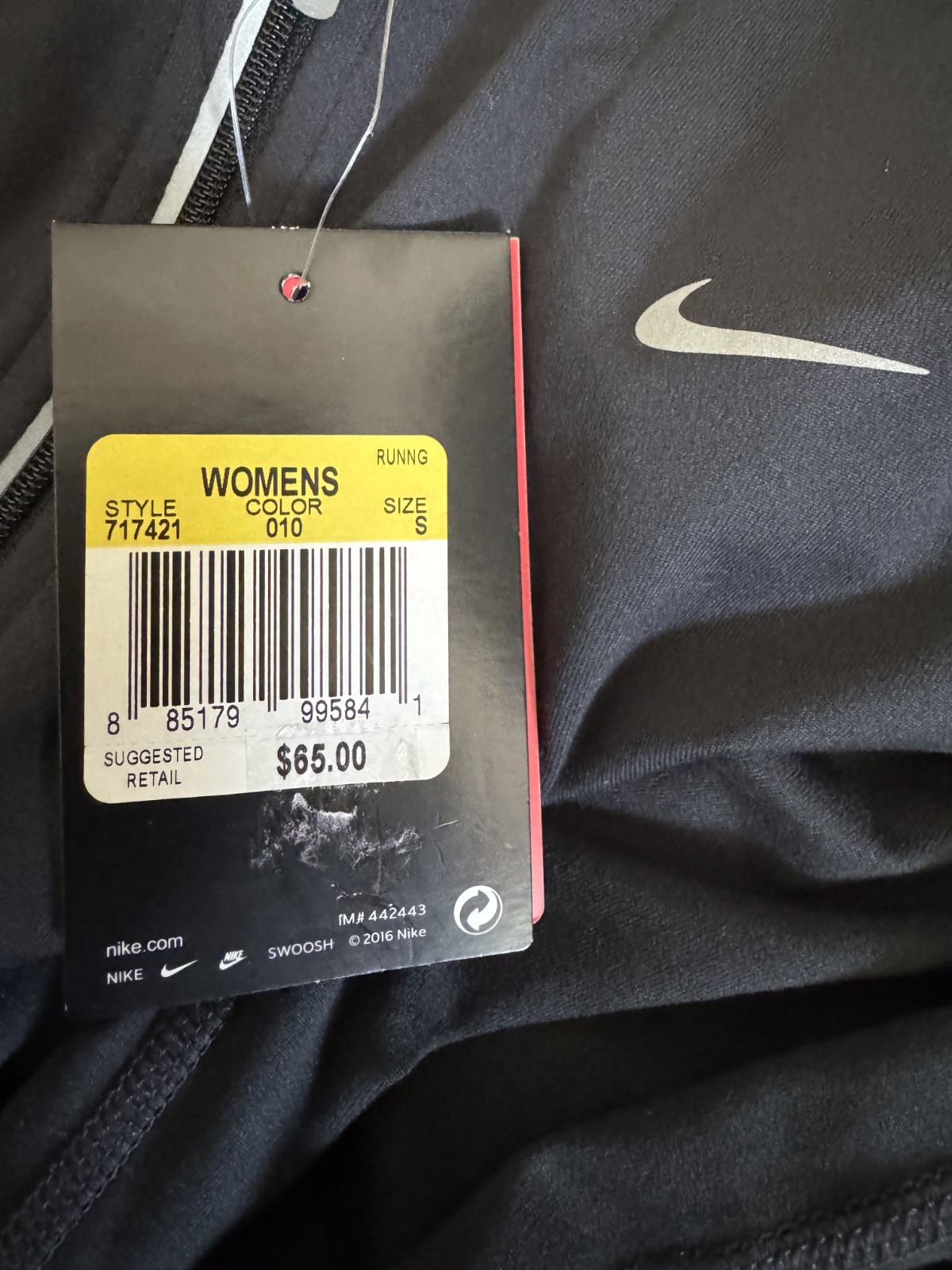 Nike Running Dri-FIT Half Zip Black Pullover Training Top Women’s Sz Small NWT