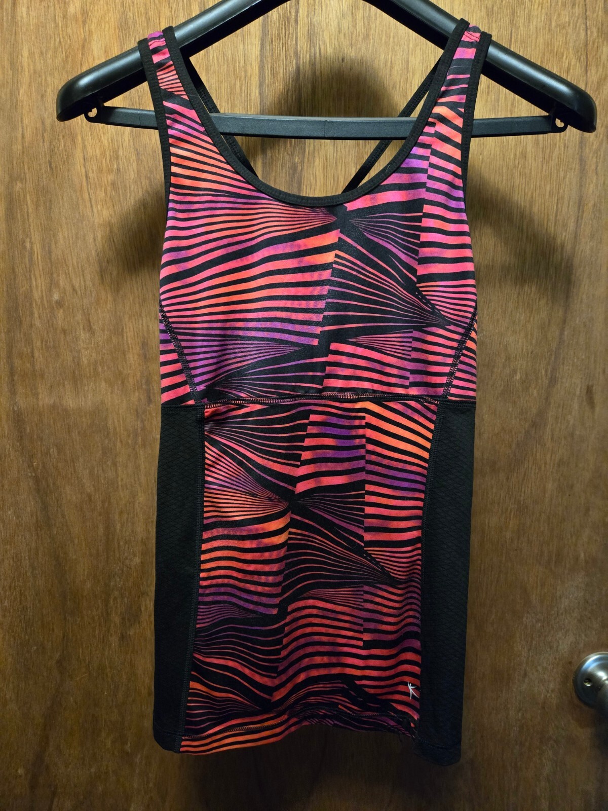 Danskin Now Tank Top Pink Purple Orange Black Size M (8-10)