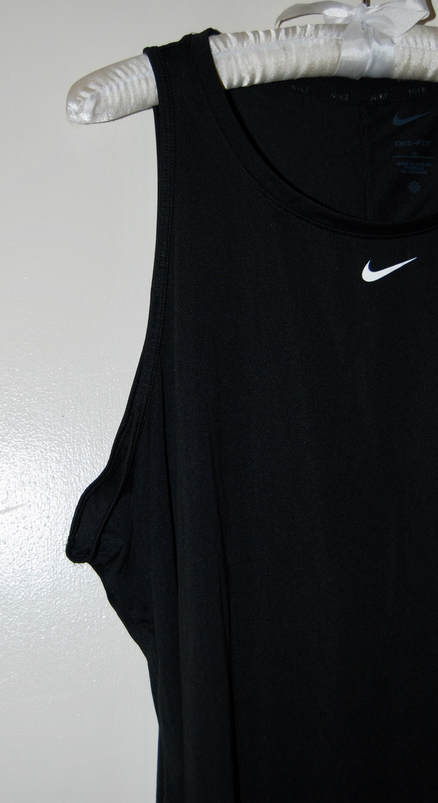 NWT Nike Women’s Plus Solid Black Dri-FIT Tank Top sz 1X