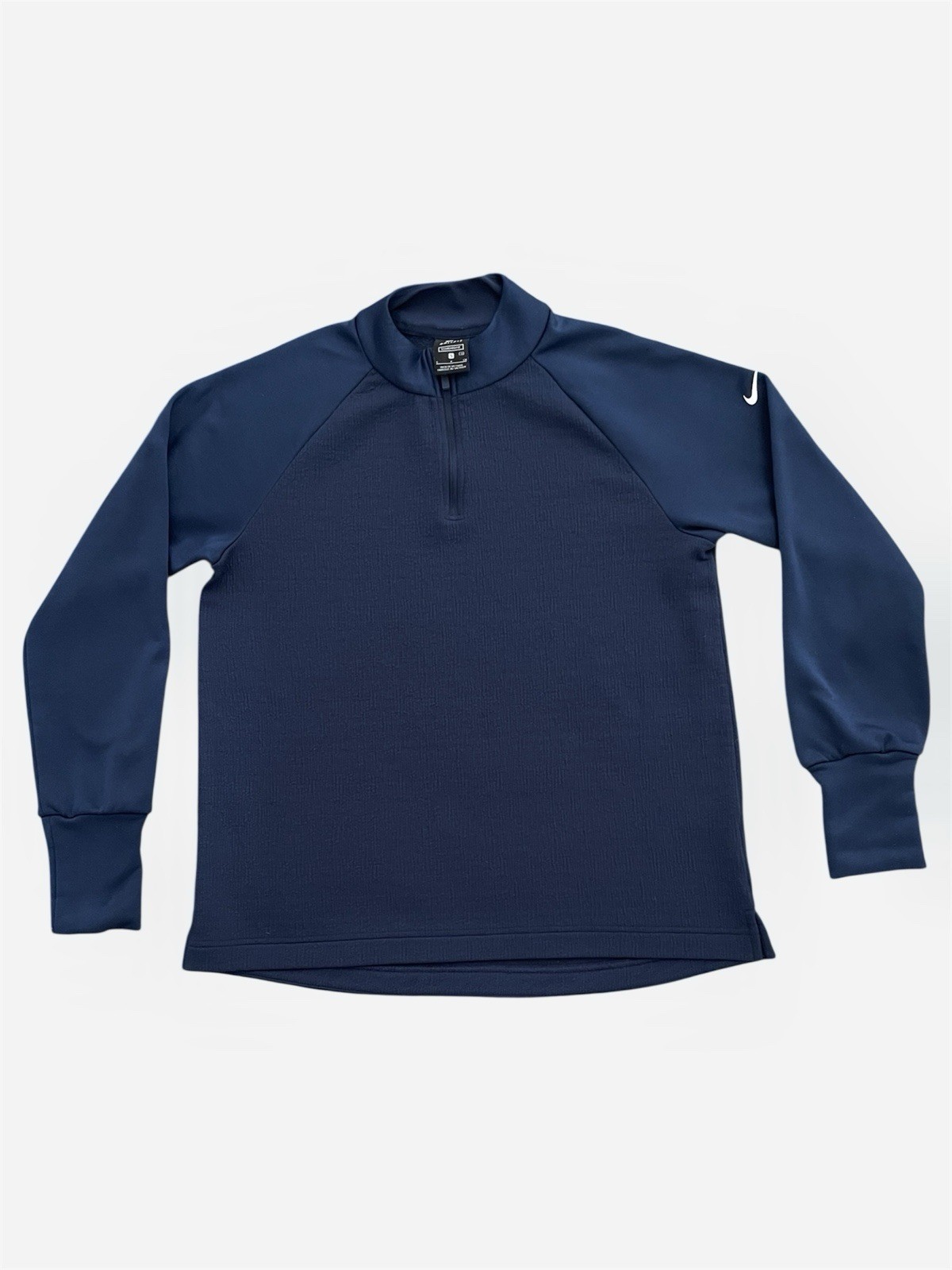 Nike vintage dri fit navy blue quarter zip sweatshirt Size Small