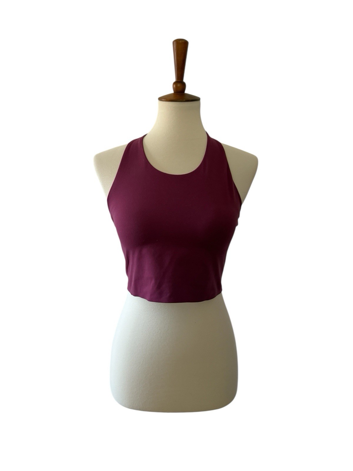 Uniqlo Women Sport Bra Medium Nylon Blend Racerback Padded Cup Activewear