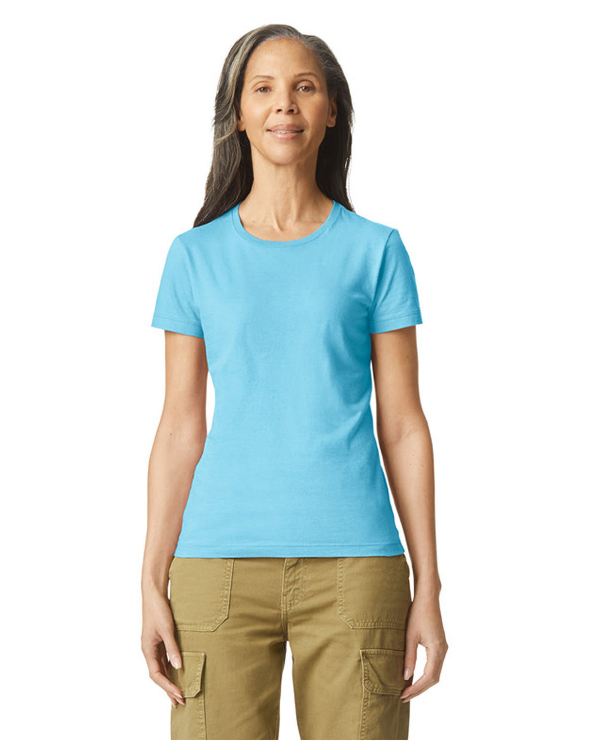 2 Pack Of Gildan Ladies Softstyle Fitted Stylish T Shirt Plain T-Shirt – G640L