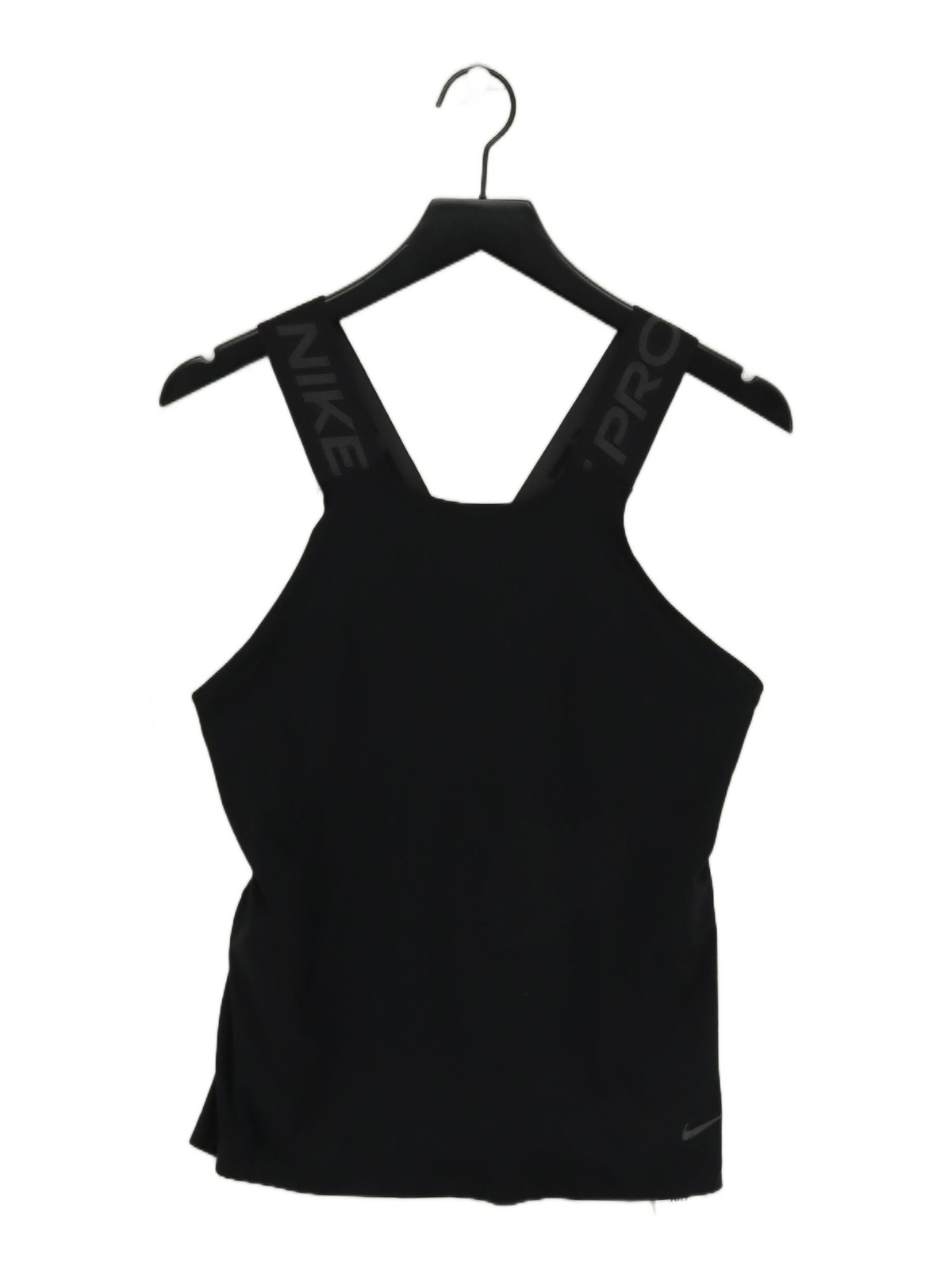 Nike Women’s T-Shirt S Black Polyester with Polyamide, Elastane Sleeveless Basic