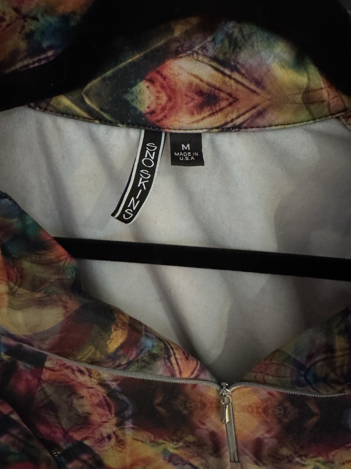 SNOSKINS 1/2 Zip Top Pullover Multicolor Medium M